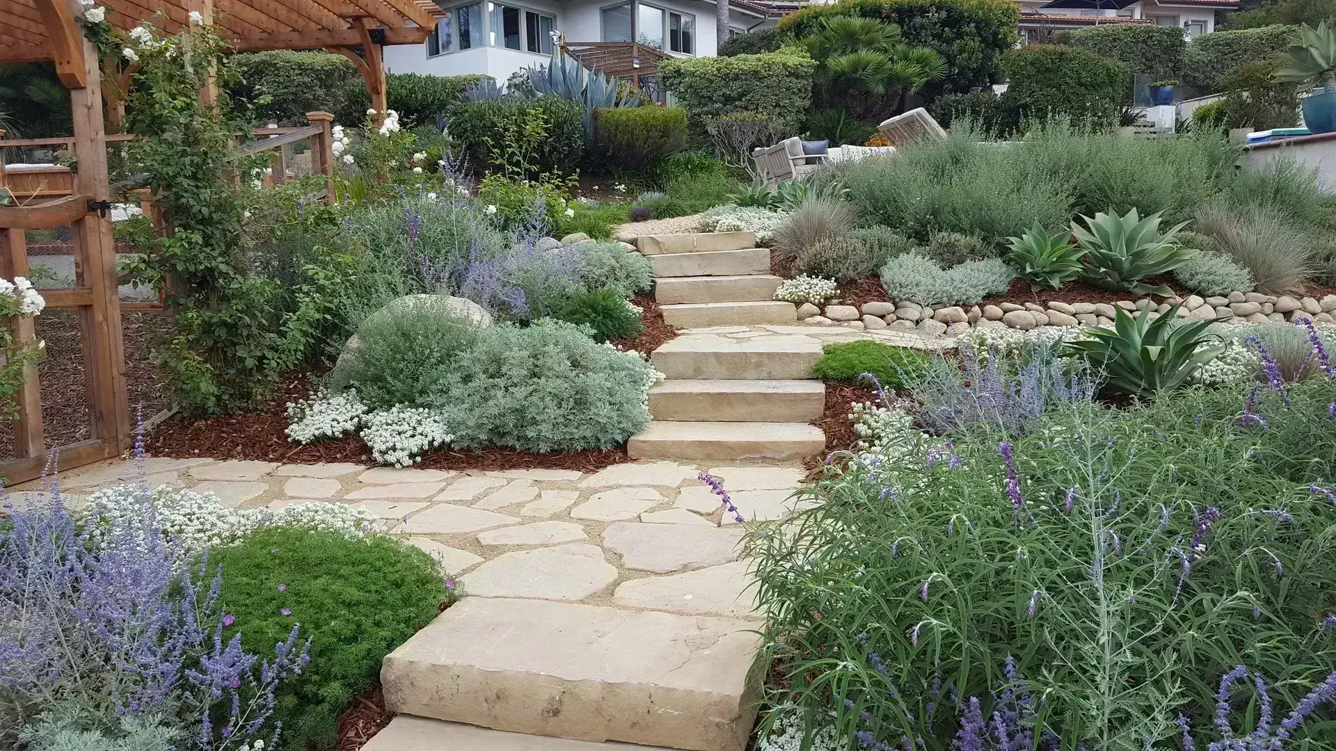The San Diego front-yard palette — San Diego landscaping by Staples Landscaping